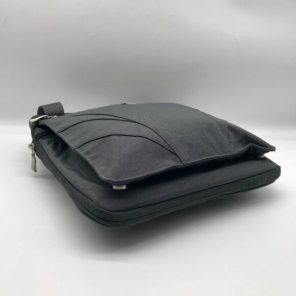 Baggallini Gray Nylon North South Crossbody - Picture 9 of 12